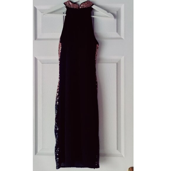 Ombre Sequin Mini Dress. Night OUT Dress - Picture 5 of 6